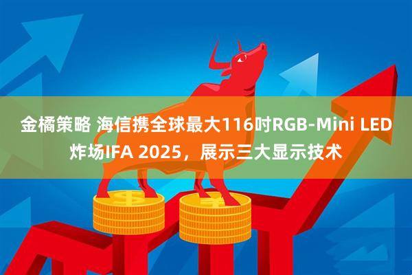 金橘策略 海信携全球最大116吋RGB-Mini LED炸场IFA 2025，展示三大显示技术
